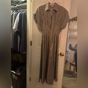 Anthropologie Exquise Tobie Shirt
Dress Brown Stripe Small NWT